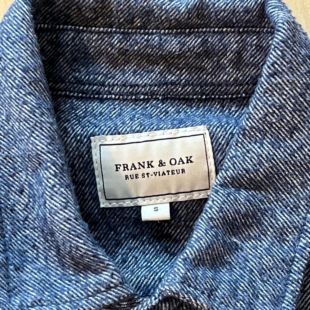 Frank & Oak Thick Blue Flannel Shirt - Picture 6 of 16